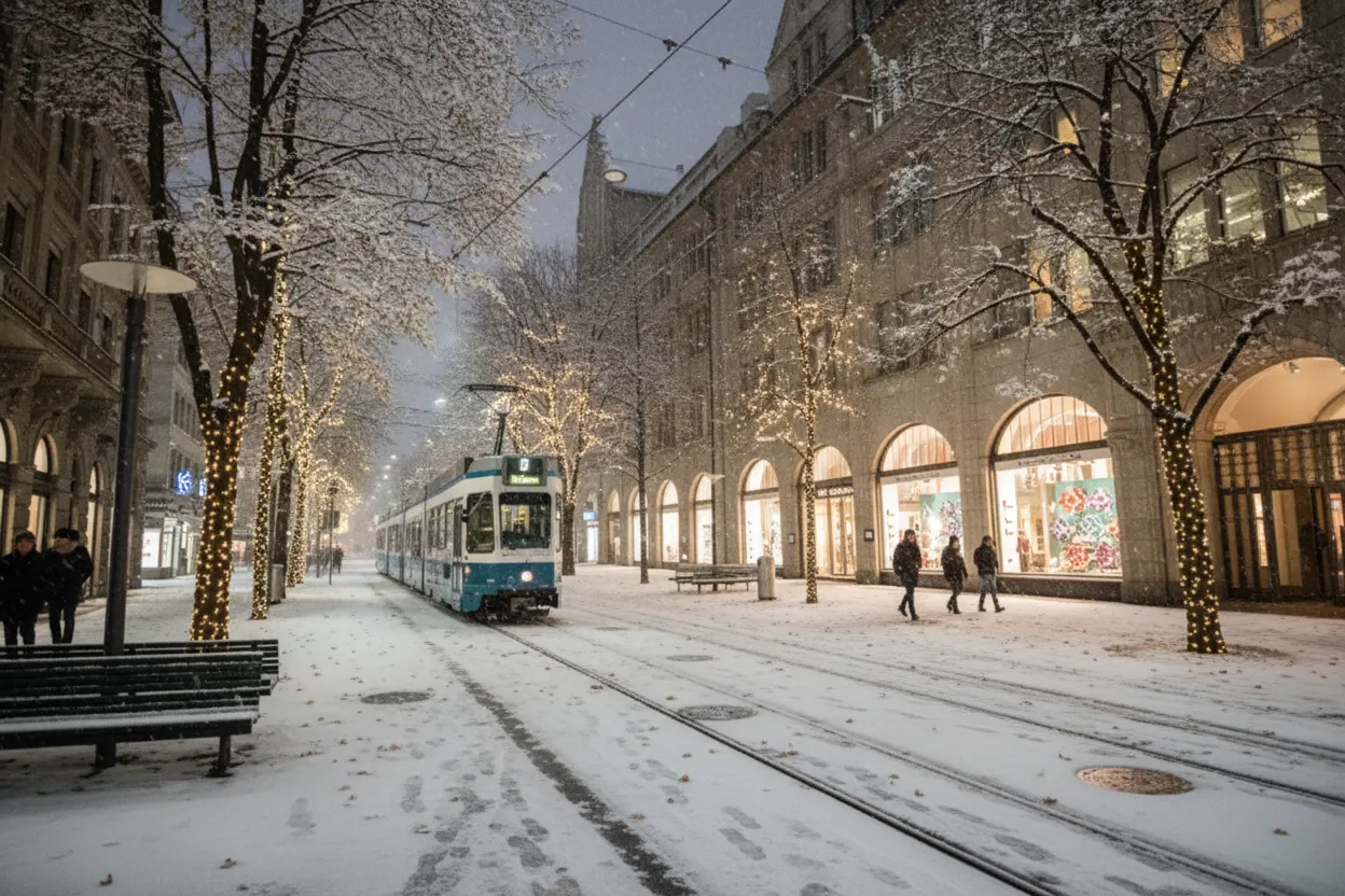 Street in winter (bottom-right quadrant)